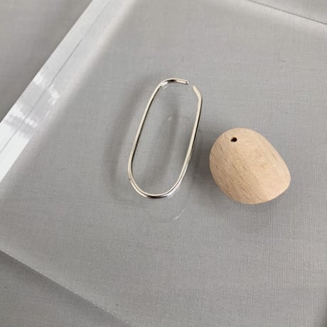 SO / OBJECTS   wood circle cuff ( 片耳 )