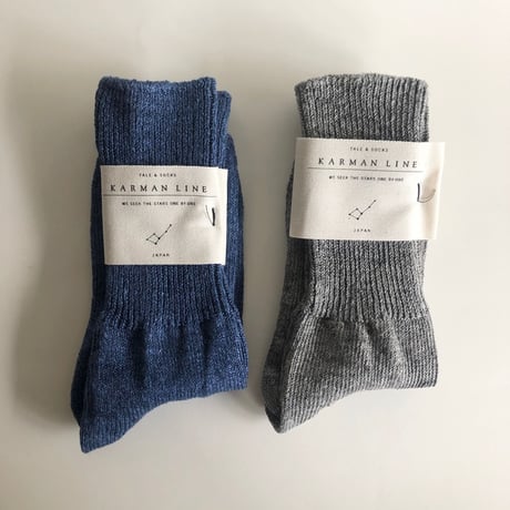 KARMAN  LINE  / Norma ( linen rib socks )