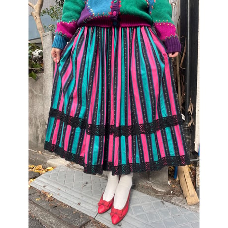 vintage skirt＊e928