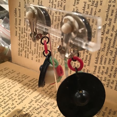 1950s France vintage earings ＊fk65