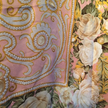 vintage scarf＊e739