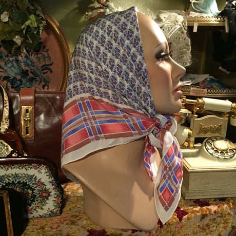 vintage scarf＊e736