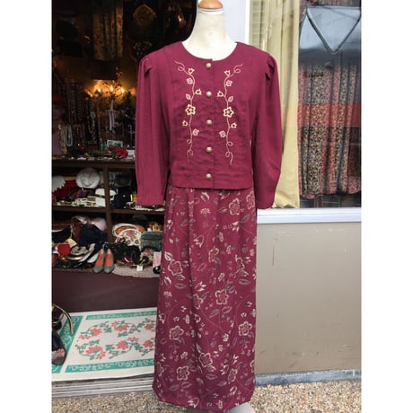 vintage dress＊e436