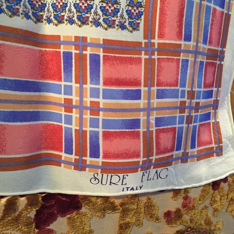 vintage scarf＊e736