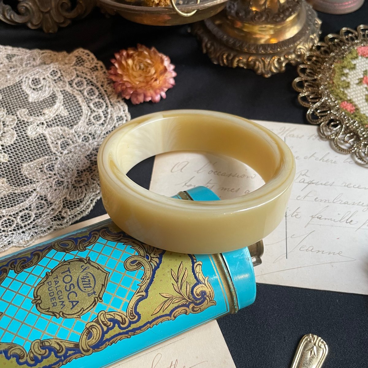 [FRANCE パリ発] ヴィンテージ Boho カフ バングル typeＫ France vintage＊fk205 | vintage shop☽hiraru