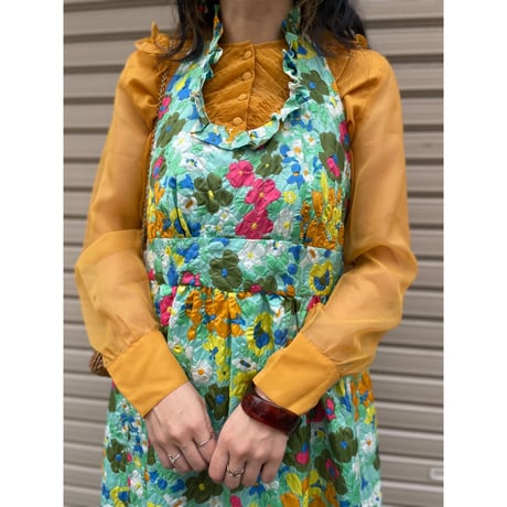 1970s vintage dress＊e819