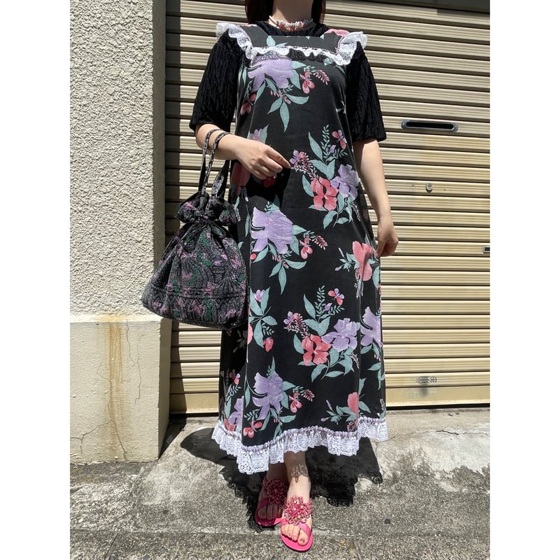 藍染 ワンピース 昭和レトロ ヴィンテージ ワンピースレトロ昭和ヴィンテージ