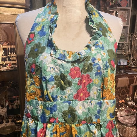 1970s vintage dress＊e819