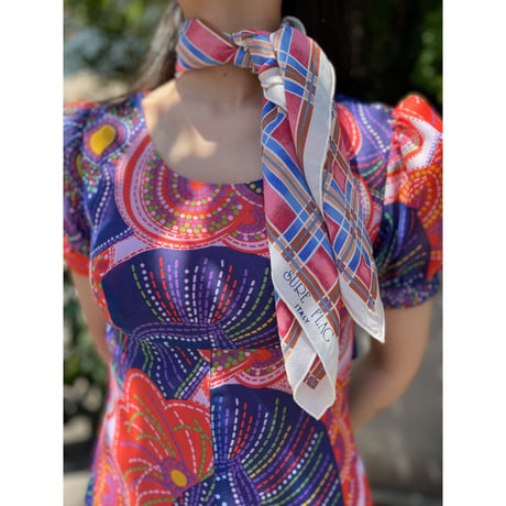 vintage scarf＊e736