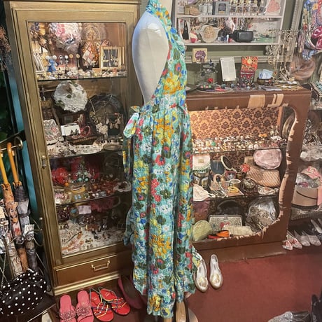 1970s vintage dress＊e819