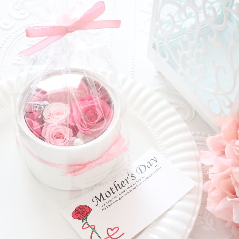 Preserved Flower】ローズピンクの華やかなプチフラワーボックス｜誕生
