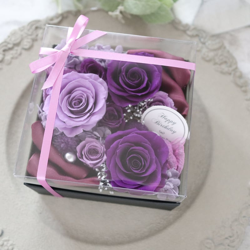 Preserved Flower】 古希・喜寿祝いに上質なバイオレッドの Preserved Flower】 古希・喜寿祝いに上質なバイオレッドの