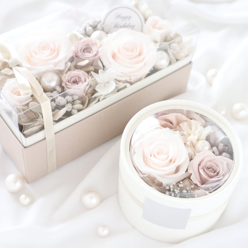 Preserved Flower】シャンパンホワイトのラグジュアリーなフラワー