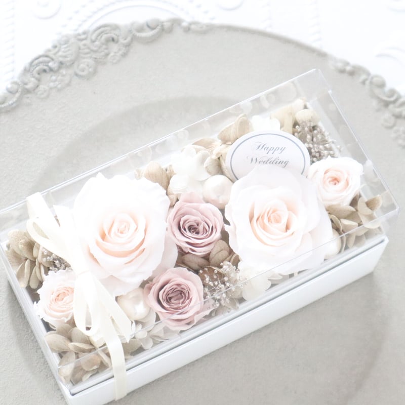 Preserved Flower】シャンパンホワイトのラグジュアリーなフラワー