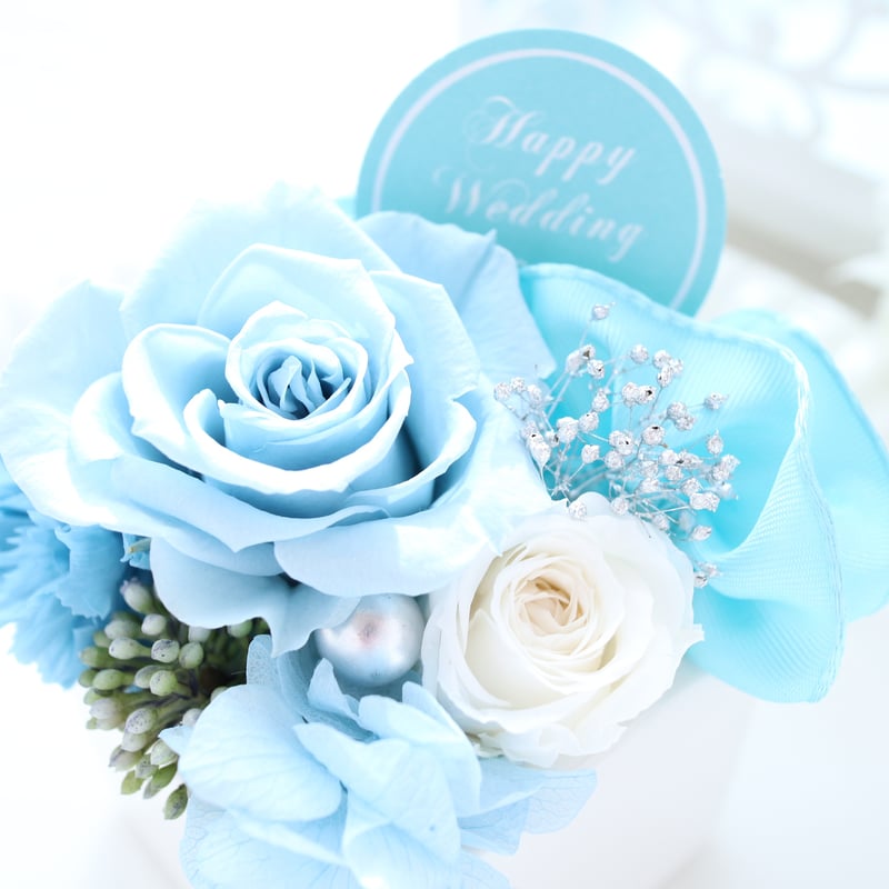 Preserved Flower】サムシングブルーのお試しサイズのプチフラワー