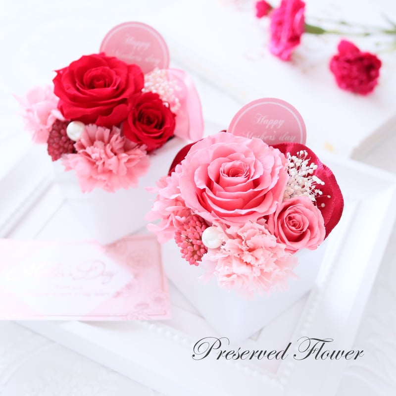 Preserved Flower】キュートな母の日プチフラワーギフト｜誕生日・母の