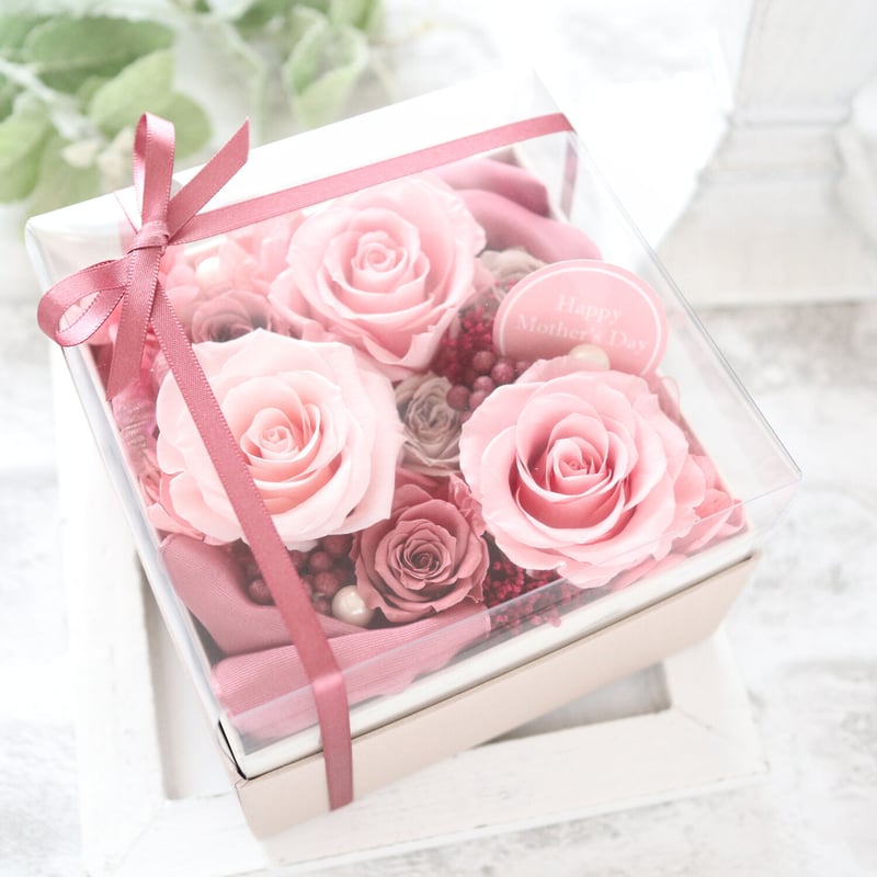 Preserved Flower】高級感のあるピンクベージュの上品なフラワー