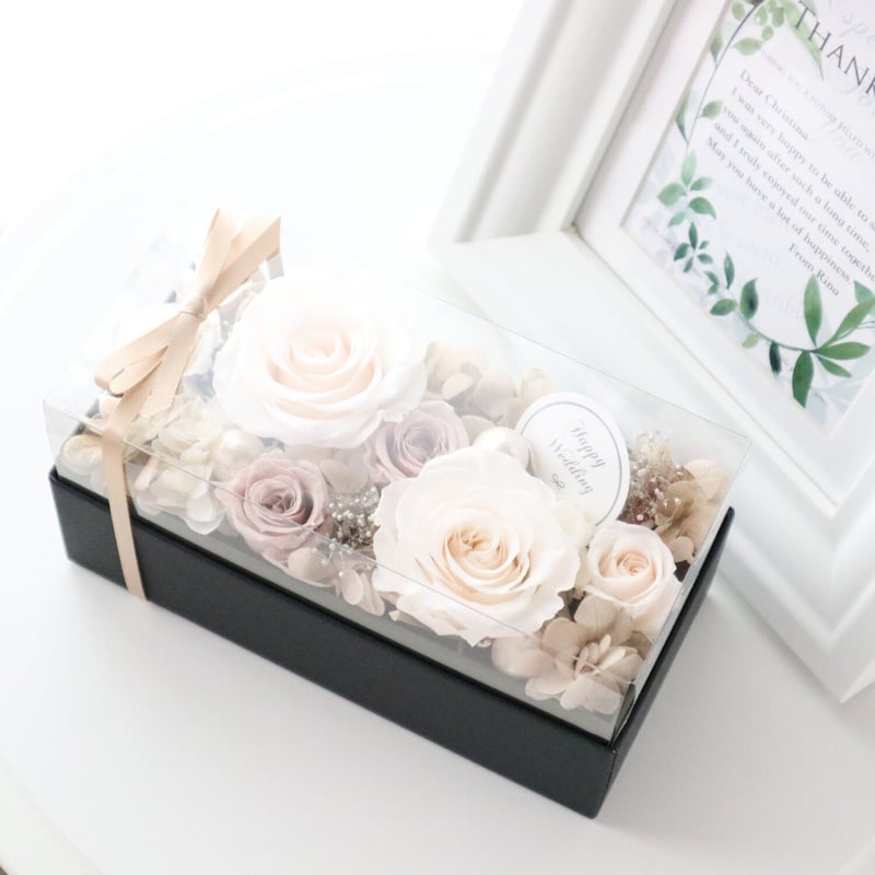Preserved Flower】シャンパンホワイトのラグジュアリーなフラワー