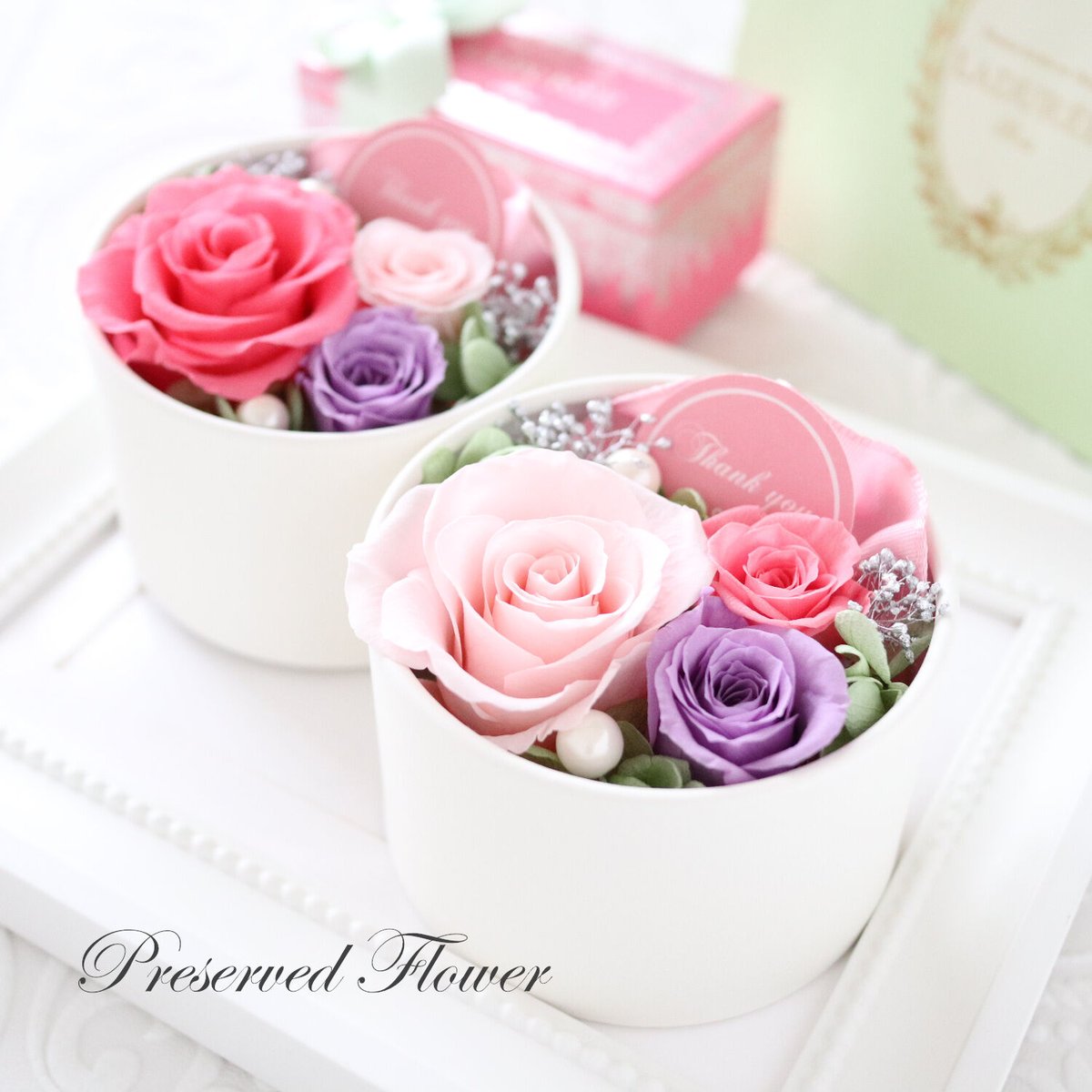 Preserved Flower】選べる2色｜パステルカラーのおしゃれなプチ