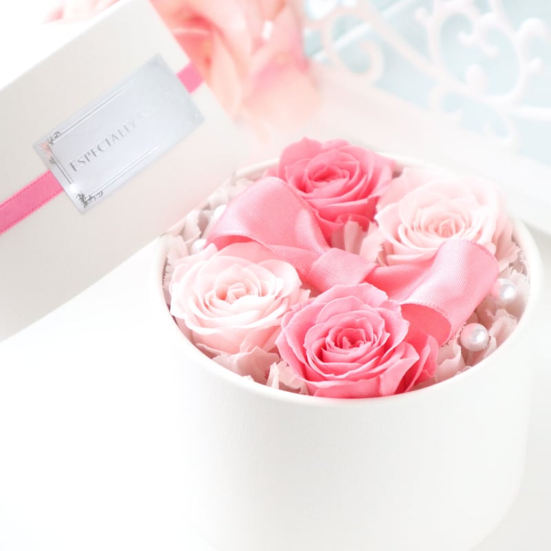 Preserved Flower】可愛いを閉じこめたピンクリボンのフラワー