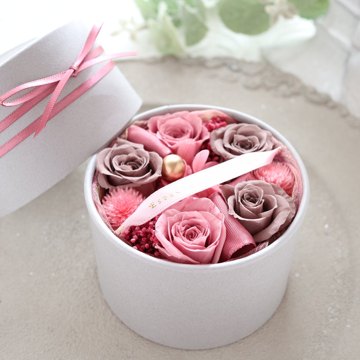 Preserved Flower】ミニばらのエスペシャリーフラワーボックス｜誕生日