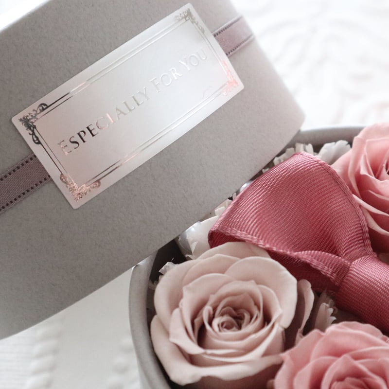 Preserved Flower】クラシカルなグレージュのプチフラワーボックス