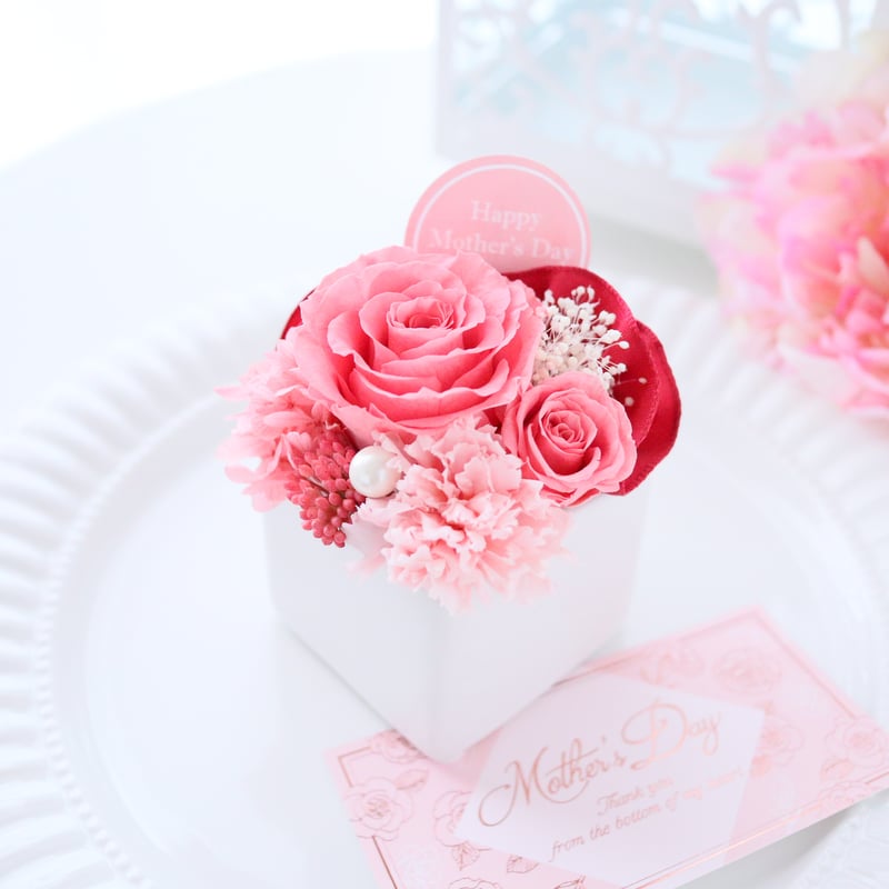 Preserved Flower】キュートな母の日プチフラワーギフト｜誕生日・母の