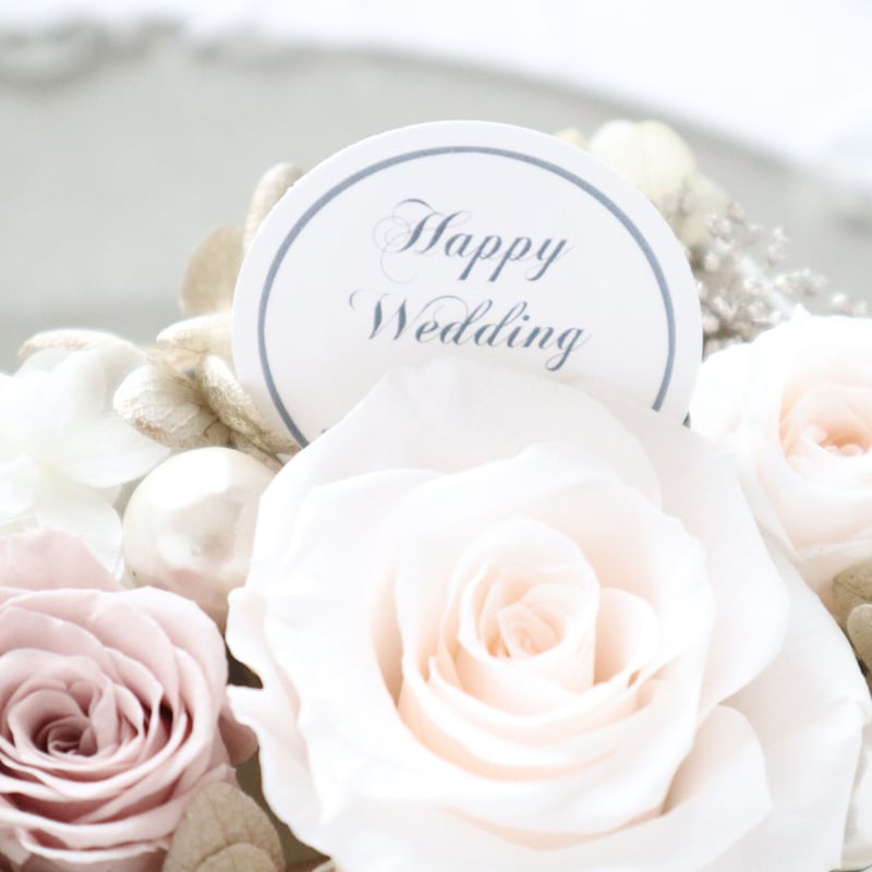 Preserved Flower】シャンパンホワイトのラグジュアリーなフラワー