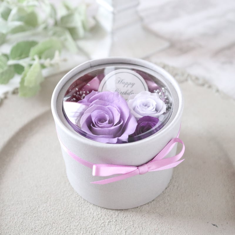 ＊*..ラベンダー色のナチュラルポット..＊°プリザーブドフラワー　お花の贈り物 ラベンダー - プリザーブドフラワー 敬老の日 2025 ギフト サマー