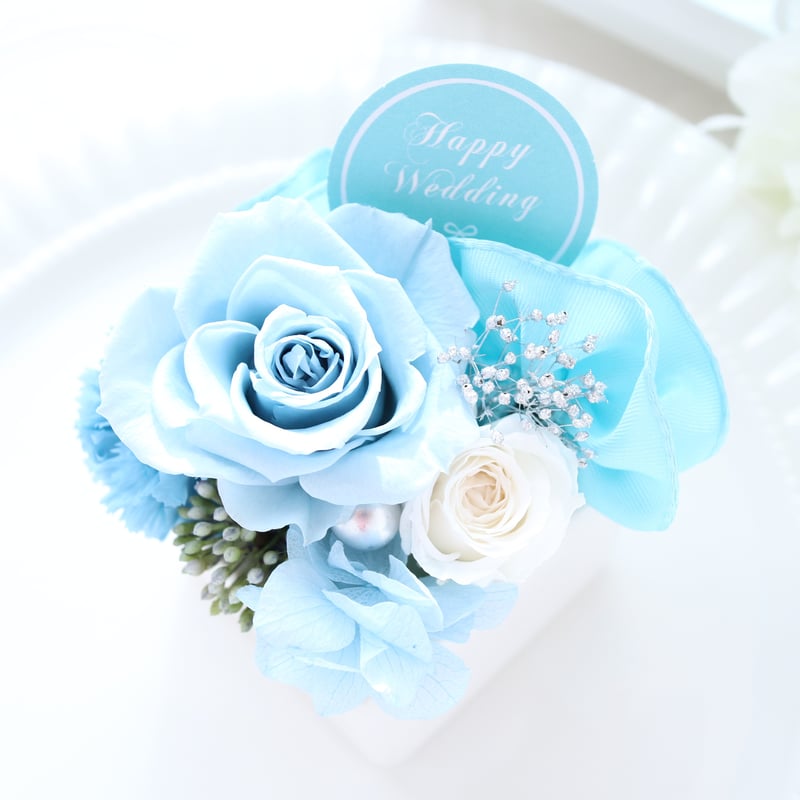 Preserved Flower】サムシングブルーのお試しサイズのプチフラワー