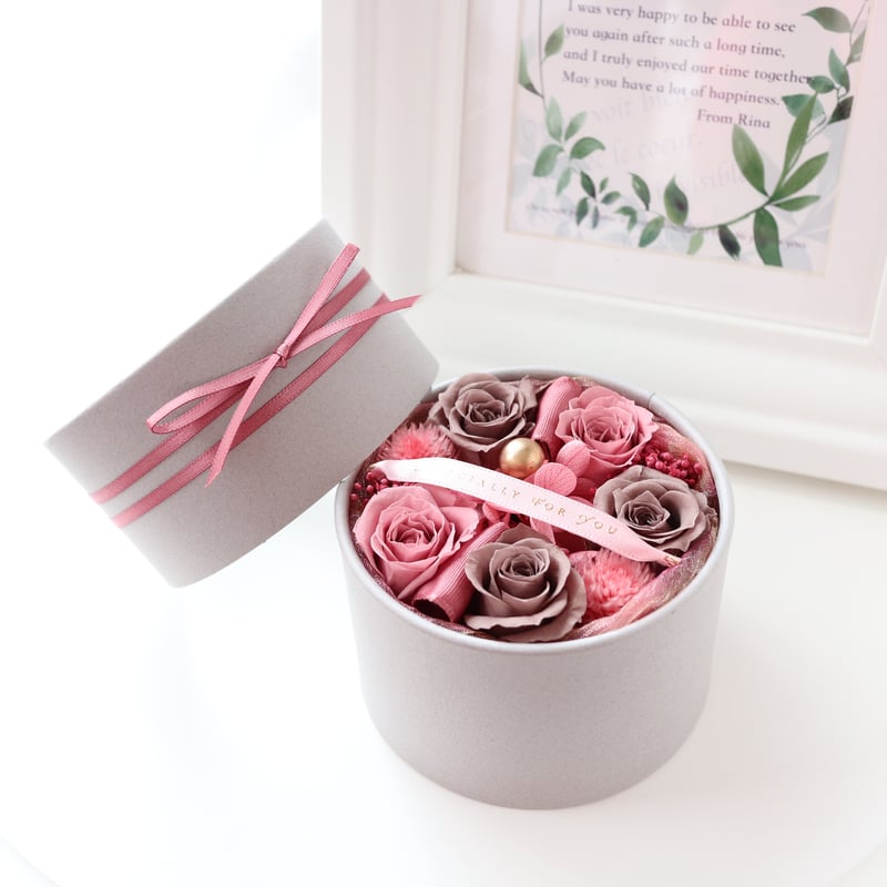 Preserved Flower】ミニばらのエスペシャリーフラワーボックス｜誕生日
