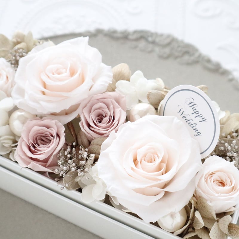 Preserved Flower】シャンパンホワイトのラグジュアリーなフラワー