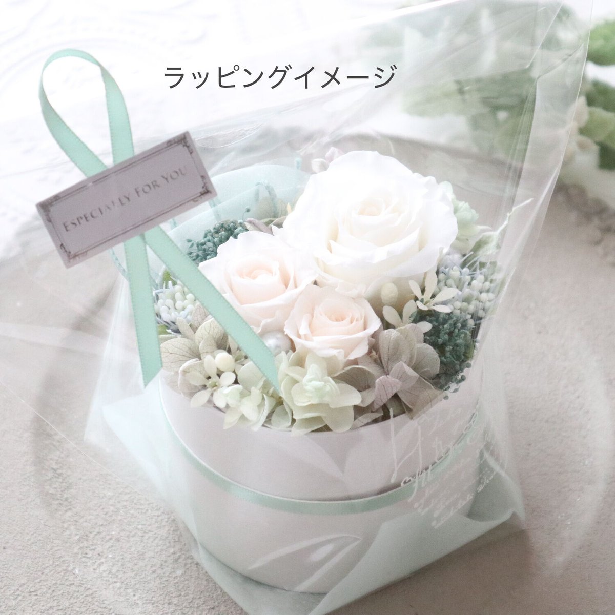Preserved Flower】ラベンダーカラーのナチュラルフラワーボックス｜仏