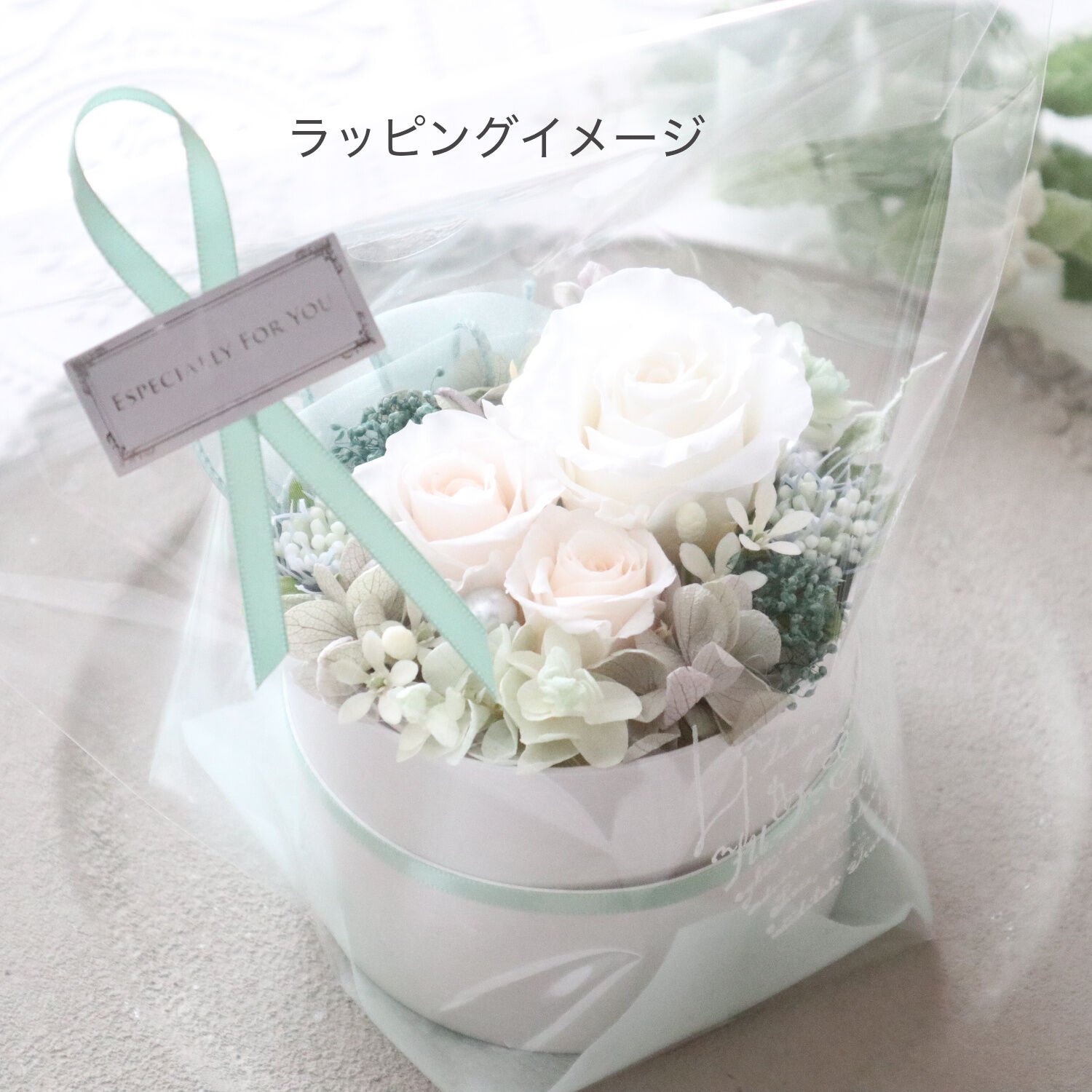 Preserved Flower】ラベンダーカラーのナチュラルフラワーボックス｜仏