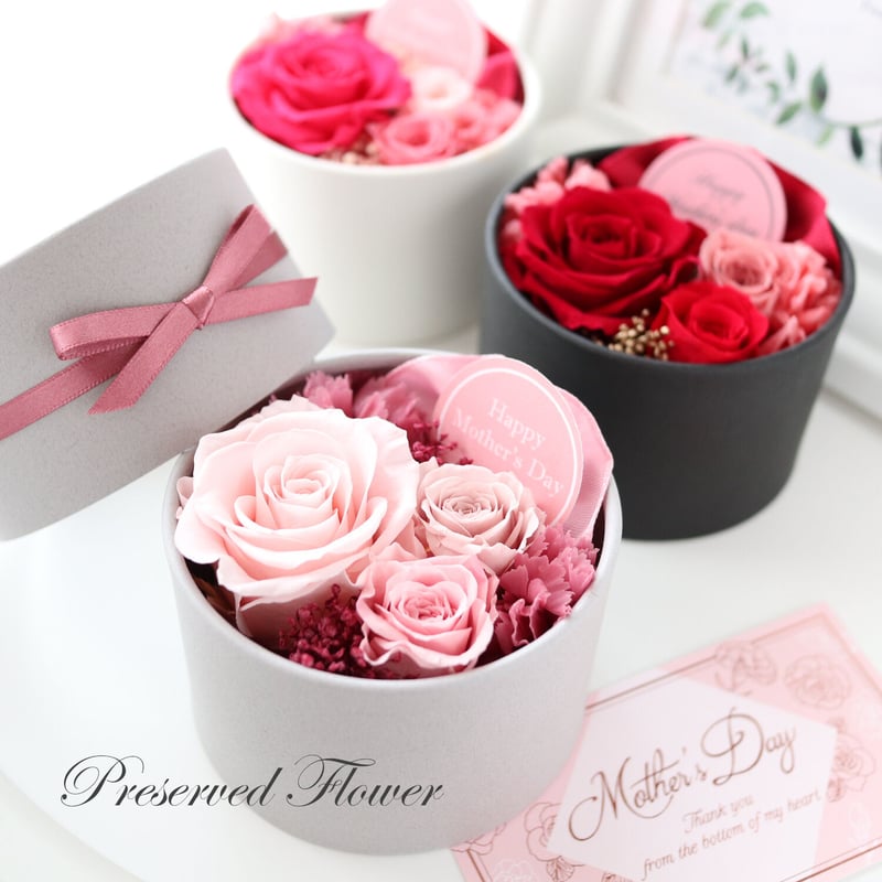 Preserved Flower】選べる3色｜バラとカーネーションのプチ