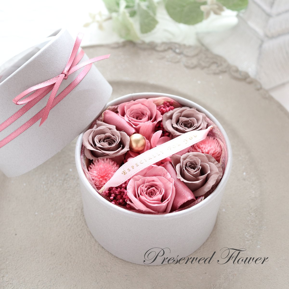 Preserved Flower】ミニばらのエスペシャリーフラワーボックス｜誕生日