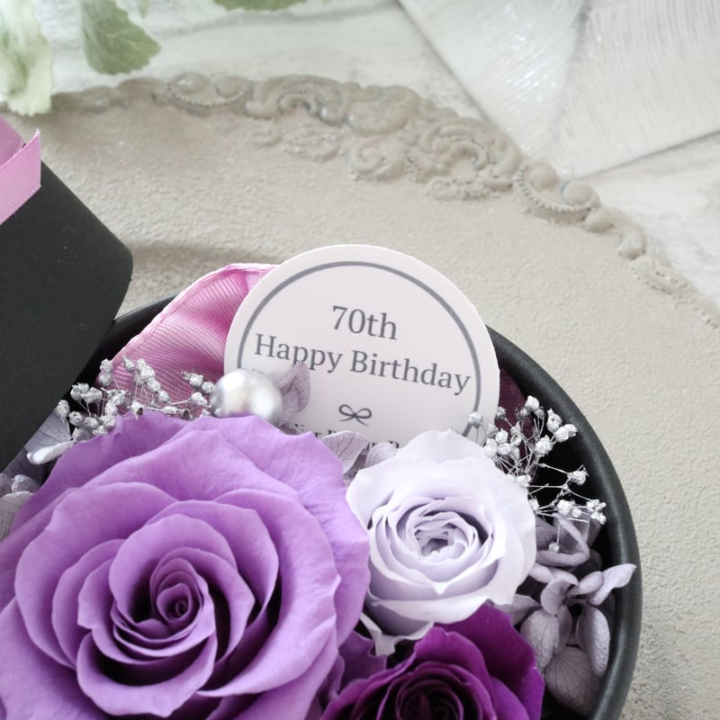 お得意ページ・特別オーダー・preserved flower♡ Preserved Flower】ラベンダーローズの上品なくすみ系フラワー