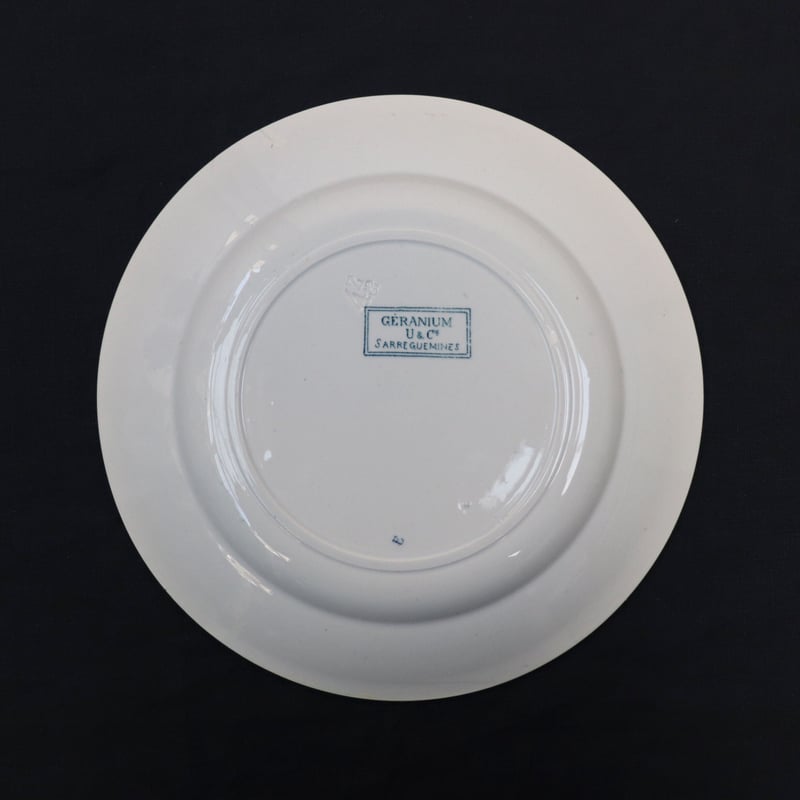 U＆C Sarreguemines ｜「GERANIUM」プレート皿 E | pebble