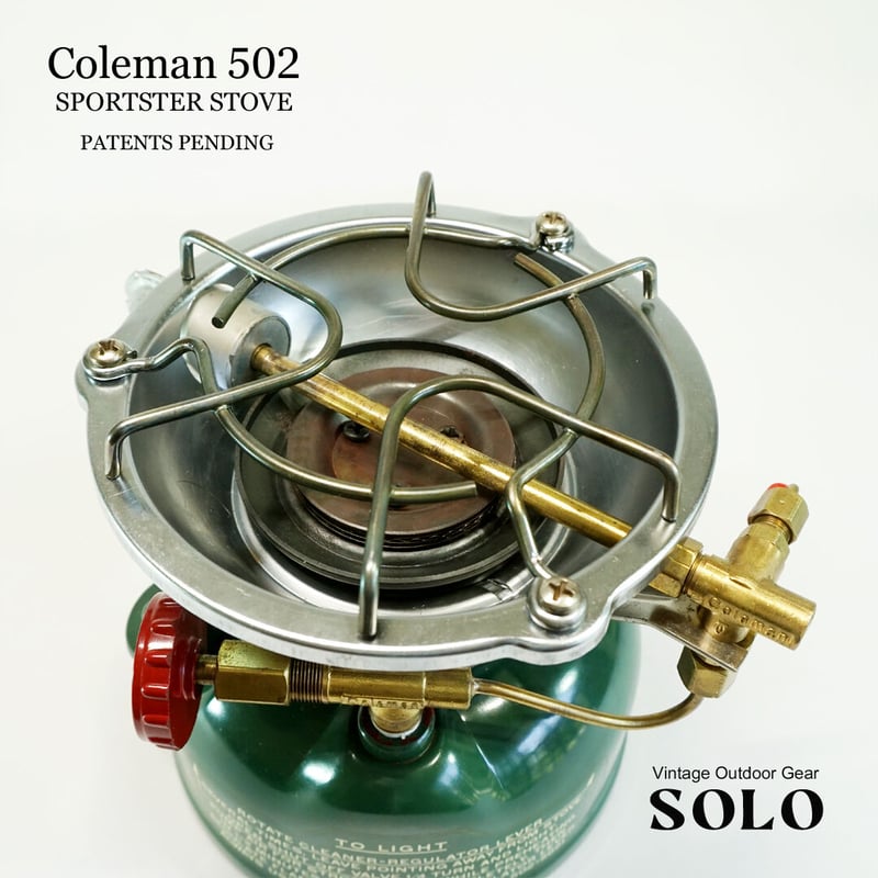 【希少】コールマン・MODEL 502ストーブ メンテナンス済ケース付 Mint!! Vintage Coleman 502 Sportster Singlebarner Stove With