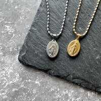 stainless gold Medai necklace (ST-32)