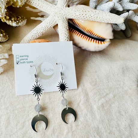 Sun and Moon silver color