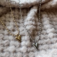 ♡Heart stainless necklace (ST-07)