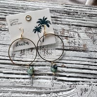 African turquoise hoop