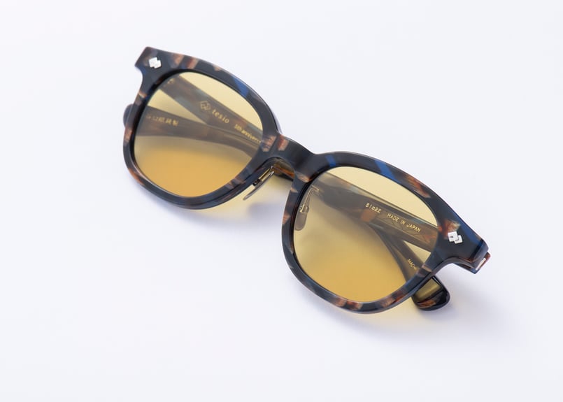 tesio MACHI ウェリントンサングラス ブルー MACHI | tesio