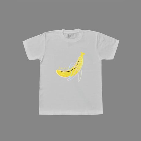 【KIDS】くだものＴシャツ ばなな