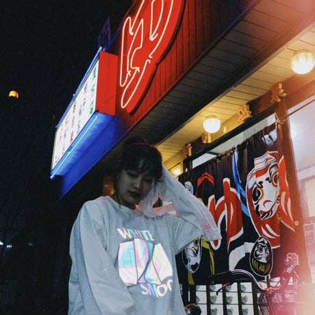 "LIGHT FORCE" 銭湯HARDCORE L/S Tee / White / TMLF-A01