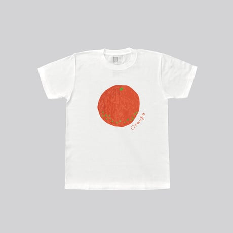 【KIDS】くだものＴシャツ おれんじ