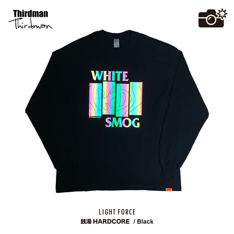 "LIGHT FORCE" 銭湯HARDCORE L/S Tee / Black / TMLF-A01