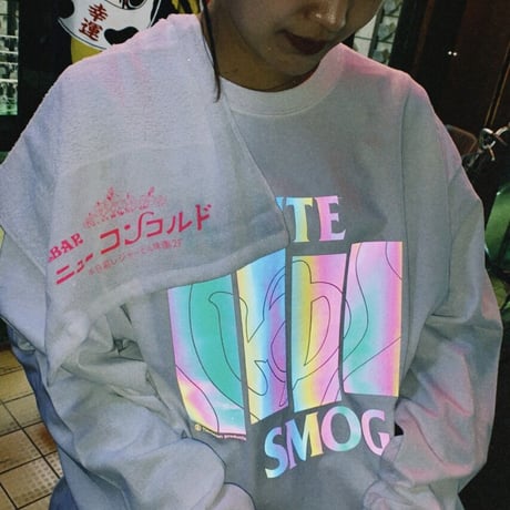 "LIGHT FORCE" 銭湯HARDCORE L/S Tee / White / TMLF-A01
