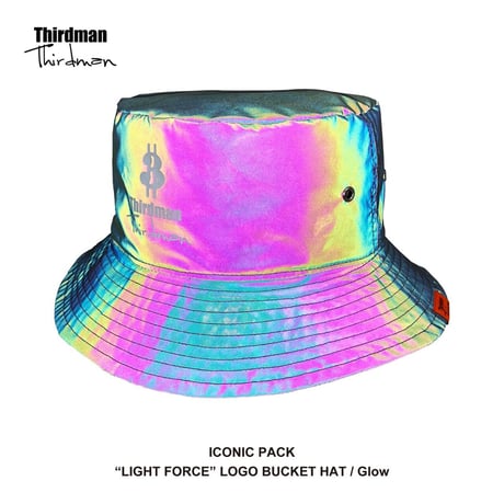 "LIGHT FORCE" LOGO BUCKET HAT / White / TMLF-W01